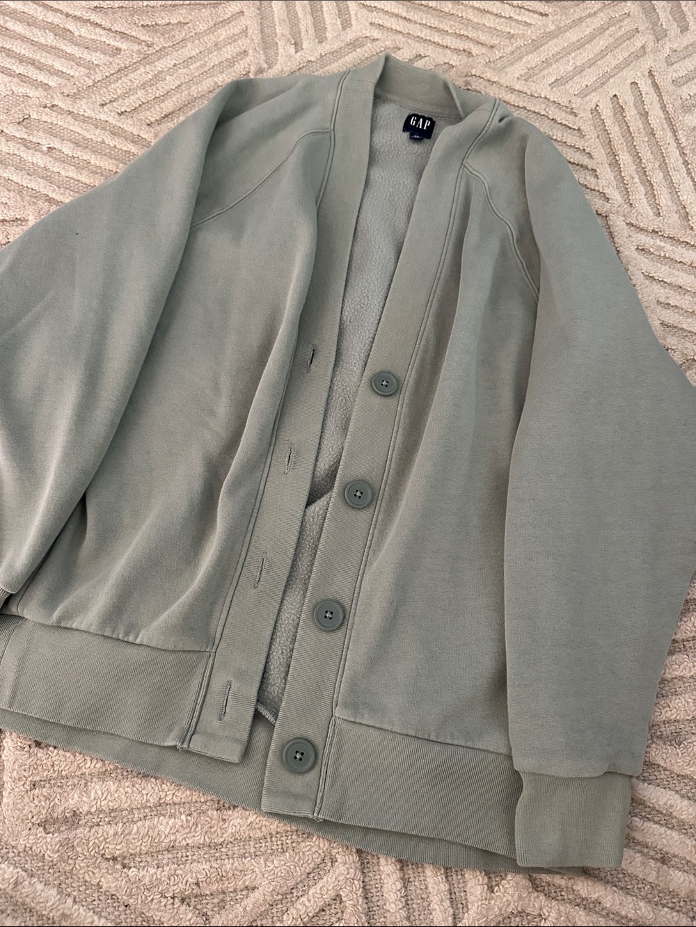 GAP Women's Sage Green Button-Up Jacket